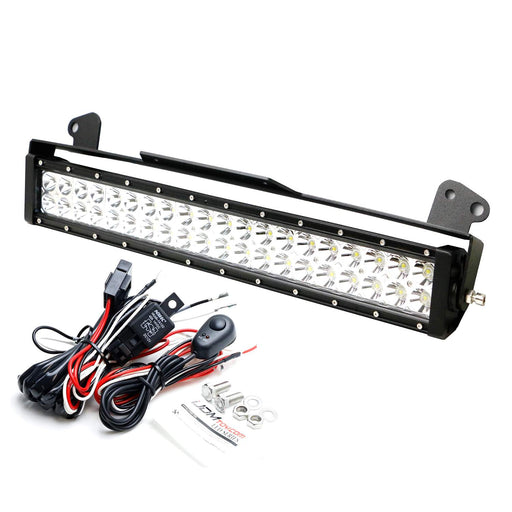 120W Double-Row LED Light Bar w/ Bracket Wiring Switch For 11-16 F250 F350 F450