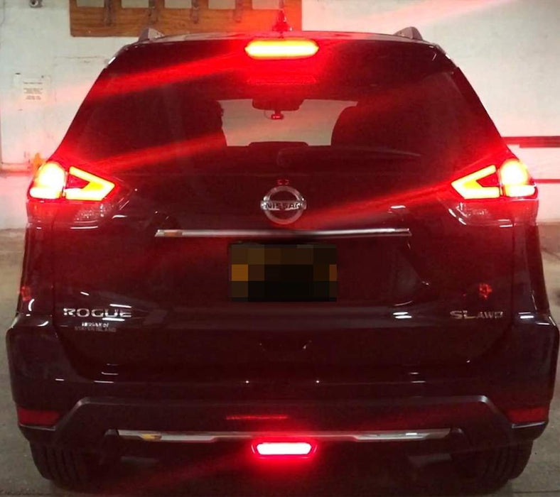 Red Lens 3-In-1 LED Rear Fog Light Kit (Tail/Brake) For Nissan Juke Rogue Murano