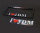 iJDMTOY Gift Set - (2) I Love JDM License Plate Frame, (2) Window/Bumper Decals