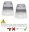 Clear Silver Lenses For Mercedes W463 G-Class OE-Spec Front Turn Signal Lamps