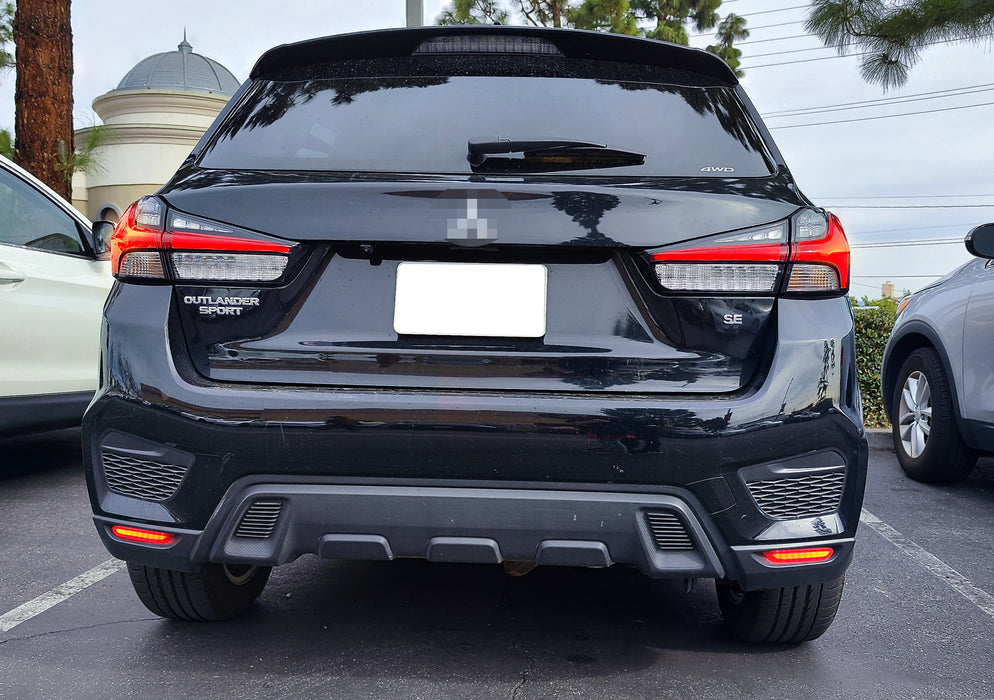 Red Lens Full LED Rear Bumper Reflectors For 2020-up Mitsubishi Outlander Sport