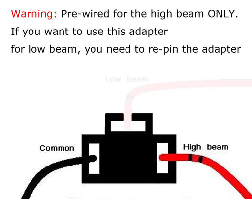 H4 To 9005 High Beam Adapters Connectors For Headlight Driving Lights Conversion