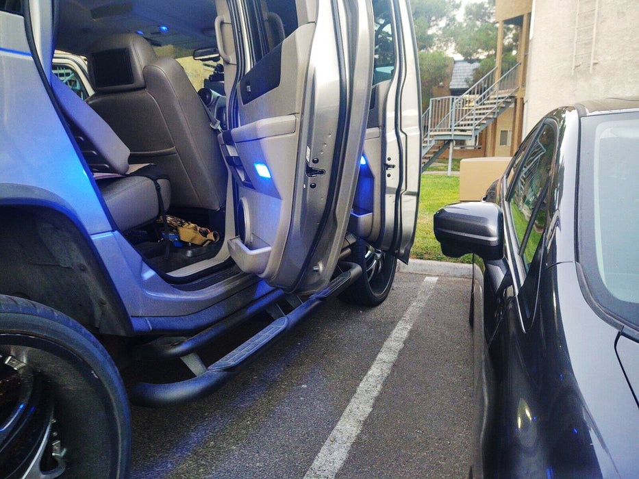 Blue LED Side Door Courtesy Lights For GM Escalade Silverado Suburban Hummer H2