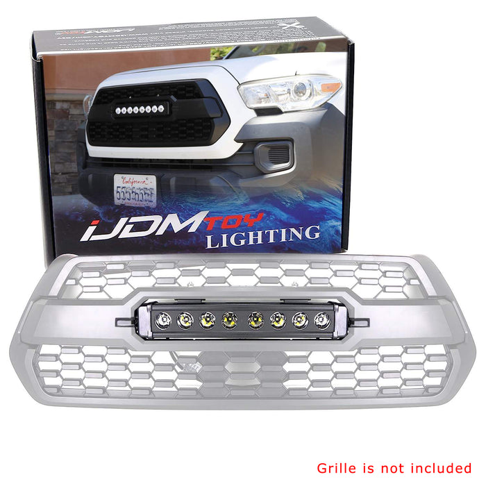 TRD Pro Grill Center Fit 80W CREE LED Light Bar Kit For 2016-2023 Toyota Tacoma