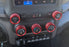 5pc Sports Red Center AC/Stereo Volume Switch Ring Cover Trims For 2019-up RAM