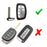 Chrome Red TPU Key Fob Case For 2014-up Hyundai Tucson IX35 Keyless Entry Fob