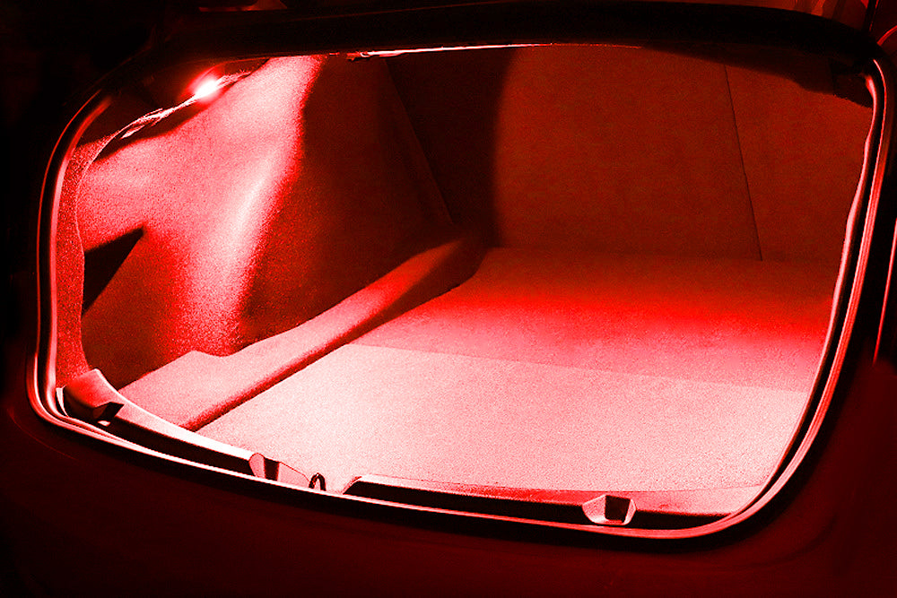 Red Super Bright Full LED Door/Footwell/Glove Box/Trunk Lamps For Tesla 3 Y X S