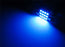 (2) Blue 12-SMD LED Bulbs For Car Interior Dome Lights 1.25" 31mm DE3175 DE3022