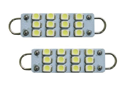 12-SMD-3528 1.72" 43mm Rigid Loop Festoon LED Bulbs 211-2 212-2 214-2 578-iJDMTOY