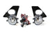 Fog Light Set w/ JDM Foglamp Garnish, Wiring, Switch For13-15 Lexus GS F-Sport