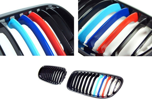 M-Sport 3-Color Grille Insert Trims For BMW E90 E91 LCI 3 Series Kidney Grill