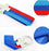 M-Colored Stripe Nylon Band w/ Inner Leather Key Chain Keychain Ring For Bimmer