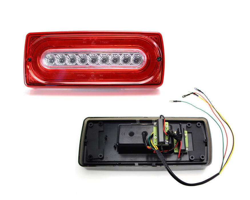 Red Lens Full LED Sequential Turn Signal/Tail Lights For 99-18 Mercedes G-Class