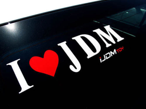 (2pc) I Love JDM Vinyl Decal Stickers featured by JDMTOY LED Light Expert