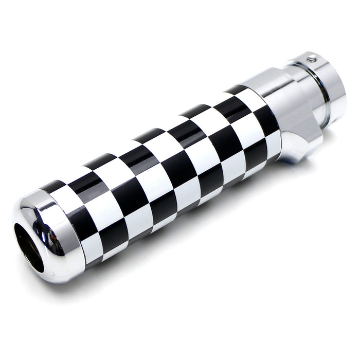 Black/White Checker Alloy Metal Handbrake Handle Grip For Gen1/Gen2 MINI Cooper