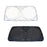 (2) Medium 60 x 27.5" Car Windshield Sunshade, Foldable, Sun Shade Protection