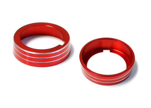 Red Anodized Aluminum AC Climate Control Ring Knob Covers For VW MK7 Golf GTI