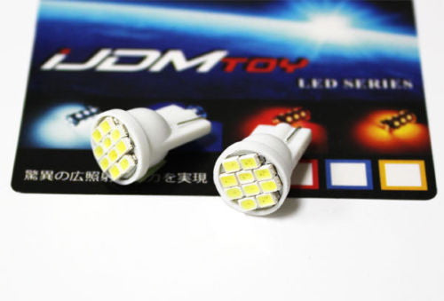 6000K HID White 168 2825 2827 8-SMD T10 LED Bulbs For Car Parking Position Light