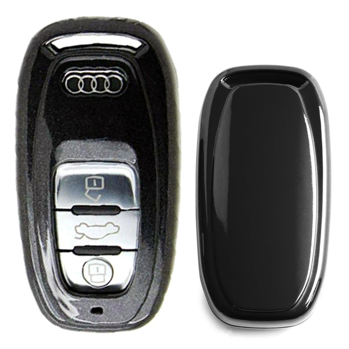 Exact Fit Gloss Black Remote Smart Key Fob Shell For Audi A3 A4 A5 A6 A7 A8 etc