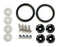 Black JDM Quick Release Fasteners For Car Bumpers Trunk Fender Hatch Lids Kit