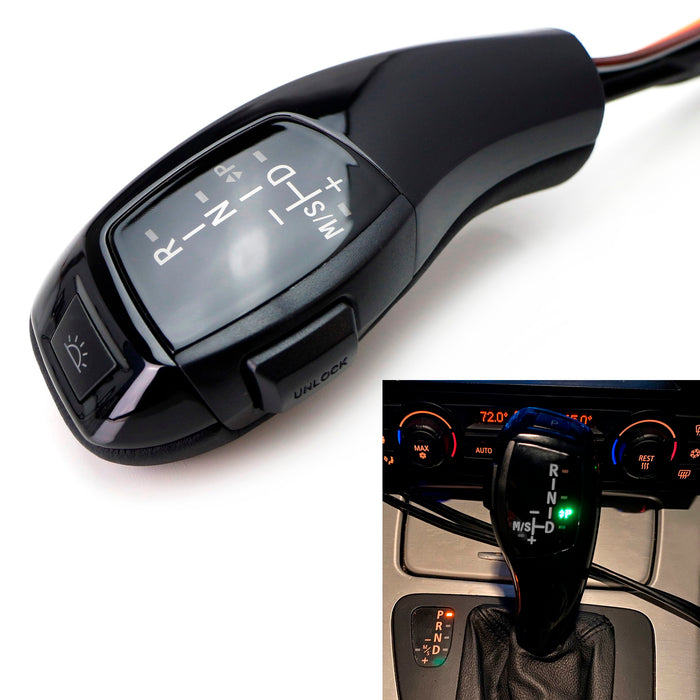 Black LED Illuminated Shift Knob Selector Upgrade For BMW E39 5 Series, E53 X5