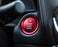 Red Aluminum Keyless Engine Push Start Button w/ Decoration Ring For Mazda 3 6