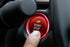 Red Aluminum Keyless Engine Push Start Button w/ Decoration Ring For Mazda 3 6