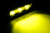 Yellow 3-CREE LED Daytime Running Lights For Behind Grille, Lower Bumper Insert