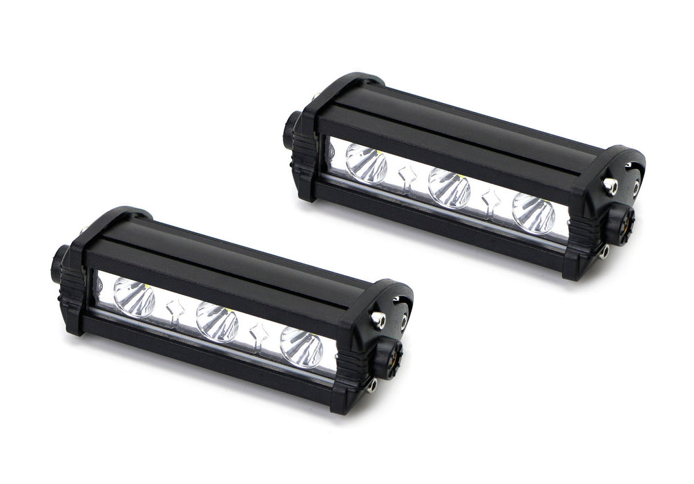 White 3-CREE LED Daytime Running Lights For Behind Grille or Lower Bumper Insert