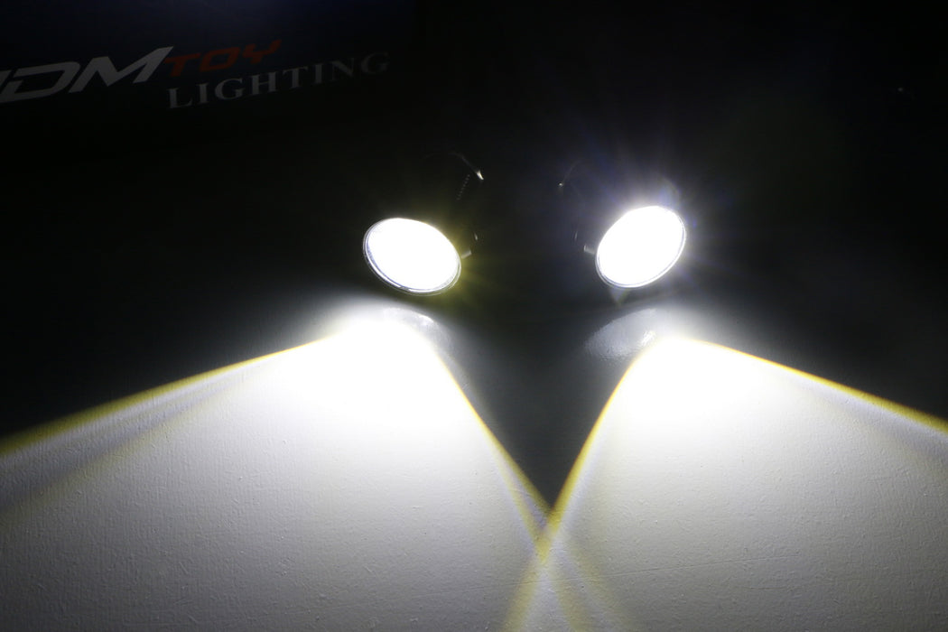 Super Bright Xenon White 2W LED Eagle Eye w/ Screw For Parking Fog Backup Lights