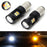 White/Amber High Power 16-SMD 1157 Switchback LED Bulbs For Turn Signal Lights