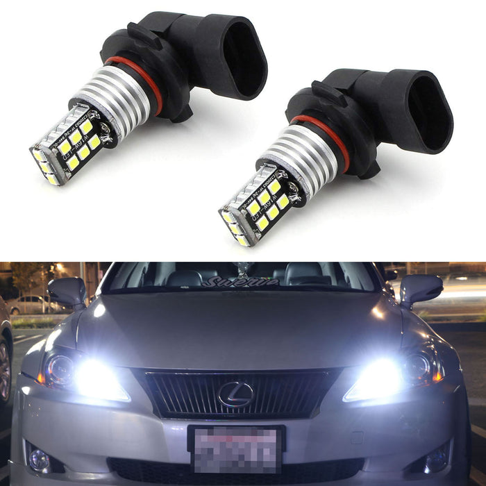 Xenon White 15-SMD High Power 9005 HB3 LED High Beam Daytime Running Light Kit