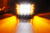 White 30W LED Pod Lights w/ Amber Side Shine For Truck SUV Jeep Off-Road ATV 4x4