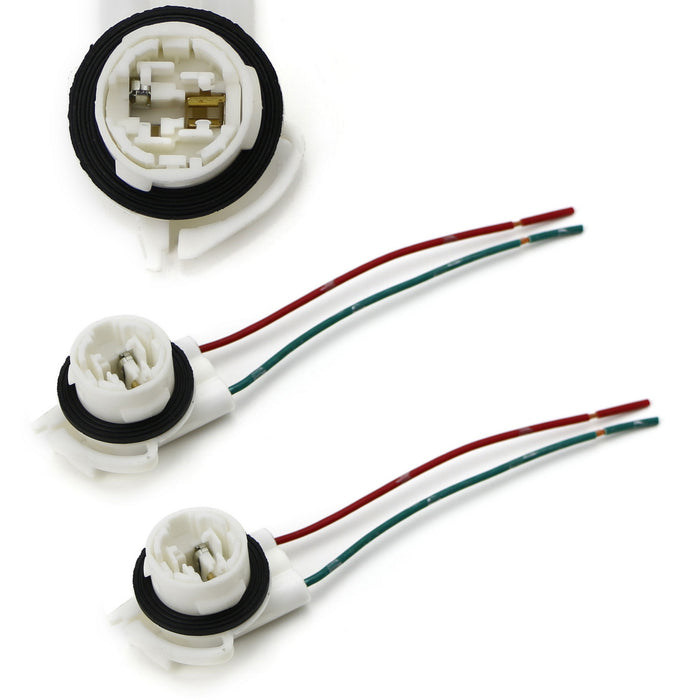 3156 2-Wire Harness Pre-Wired Sockets For Repair, Replacement, Install LED Bulbs