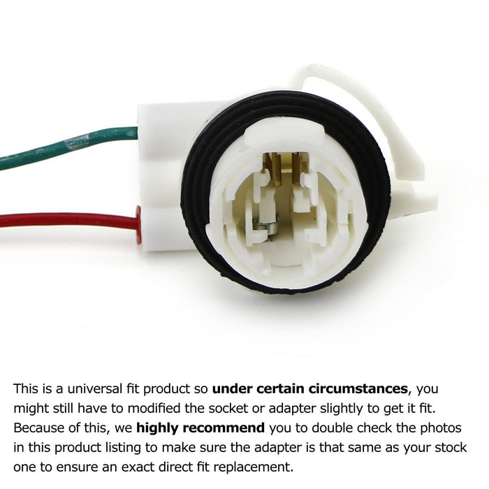 3156 2-Wire Harness Pre-Wired Sockets For Repair, Replacement, Install LED Bulbs