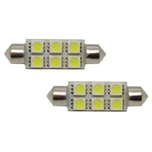 6-SMD-5050 1.25" 31mm, 1.5" 36mm or 1.72" 42mm Festoon LED Bulbs-iJDMTOY