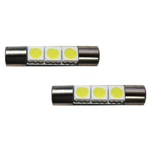 D29mm F30-WHP Fuse Type 6614F Sun Visor Vanity Mirror 5050 3-SMD LED light bulbs-iJDMTOY