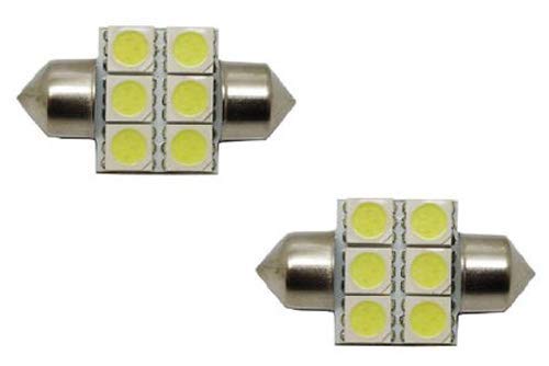 6-SMD-5050 1.25" 31mm, 1.5" 36mm or 1.72" 42mm Festoon LED Bulbs-iJDMTOY