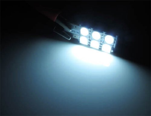 Side-Shine 6-SMD 5050 Side-Shine T10 LED Wedge Light Bulbs 168 194 2825 2827 W5W-iJDMTOY