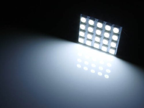 (1) White 20-SMD-5050 LED Panel Light For Car Interior Map/Dome/Door/Trunk Light