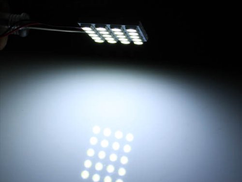 (1) White 20-SMD-5050 LED Panel Light For Car Interior Map/Dome/Door/Trunk Light