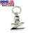 Chrome Finishing Letter Z Key Chain Ring For Nissan 280ZX 300ZX 350Z 370Z Z Car