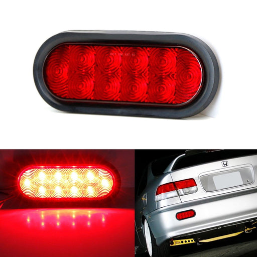 JDM Style Red Lens 10-LED Rear Fog Light Kit For Acura Honda Nissan Mazda Subaru