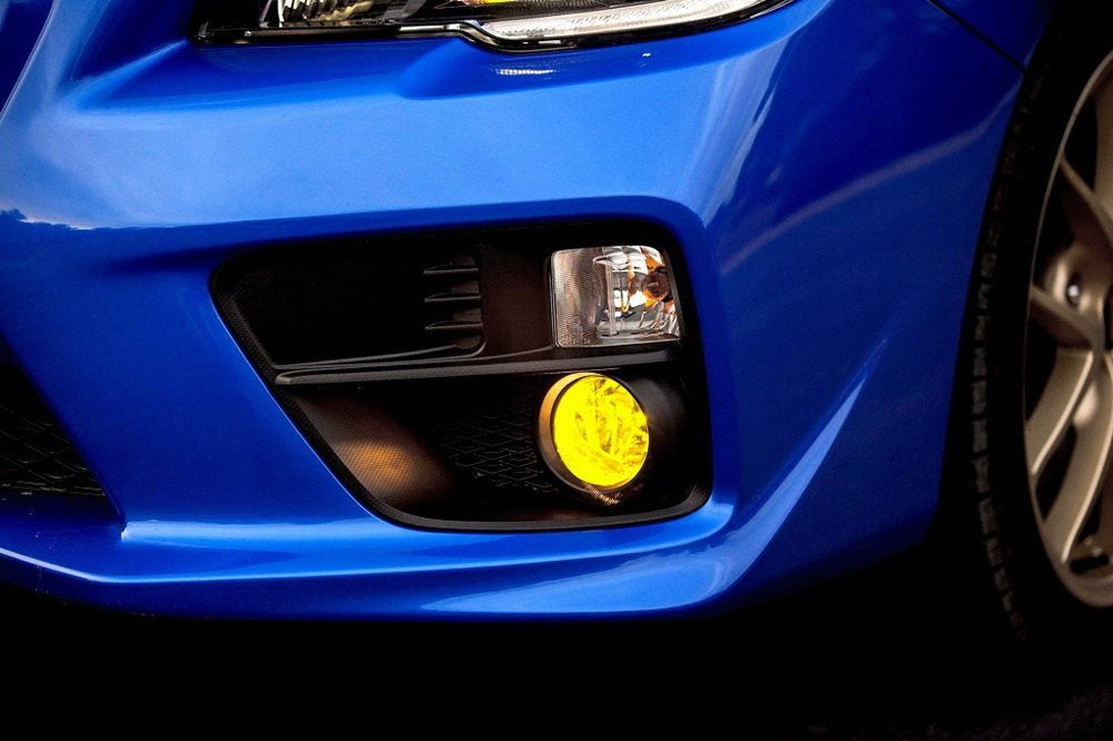 Complete Yellow Lens Fog Light Kit w/ Bezel Covers, Wirings For 15-17 Subaru WRX