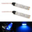 3-SMD Blue LED Strip Lights For Cup Holder Gauge Cluster Glove Box Foot Area