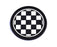 73mm Black UK Checker Pattern Style Coasters For MINI Cooper Front Cup Holders