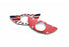 Red Union Jack Style Wing Emblem Rings For MINI Countryman Paceman Door Locks