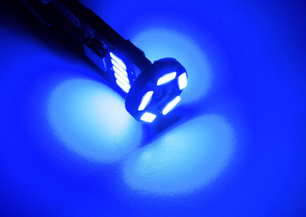 Super Ultra Blue 15-SMD T10 LED Bulbs For Car Parking Lights 168 194 2825 W5W