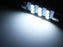 (4) Cool White 9-SMD 1.72" 42mm 578 211-2 LED Bulbs For Interior Map Dome Lights