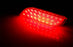 Red Lens 26-LED Bumper Reflectors, Rear Fog Lights For Subaru Impreza WRX STi